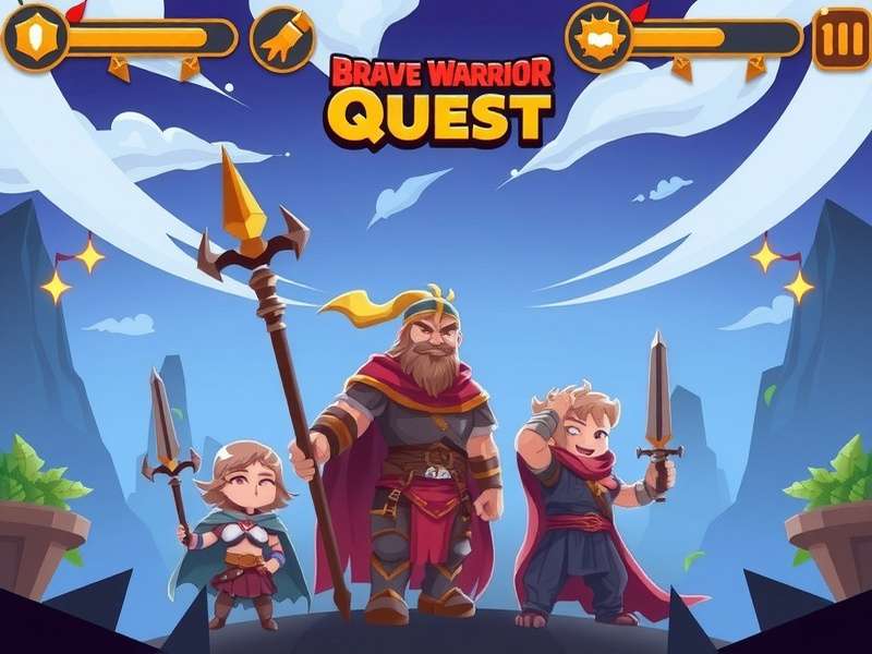 Brave Warrior Quest Game Hero Image